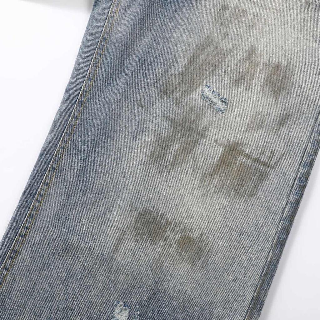 Новые мешковатые джинсы с 3D-принтом в виде цепочки для мужчин и женщин, повседневные мешковатые прямые джинсовые брюки, широкие джинсы Y2K