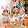Carrot Bunny Squeeze Toy Easter Sensory Squeeze Toy Stress Relief Carrot Rabbit Fidget Toys