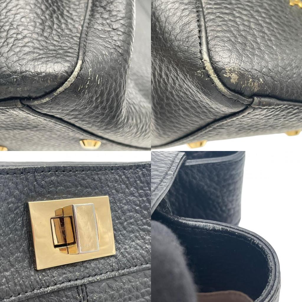 Used ATAO Shoulder Bag LABO LABOShoulder Bag black leather Women