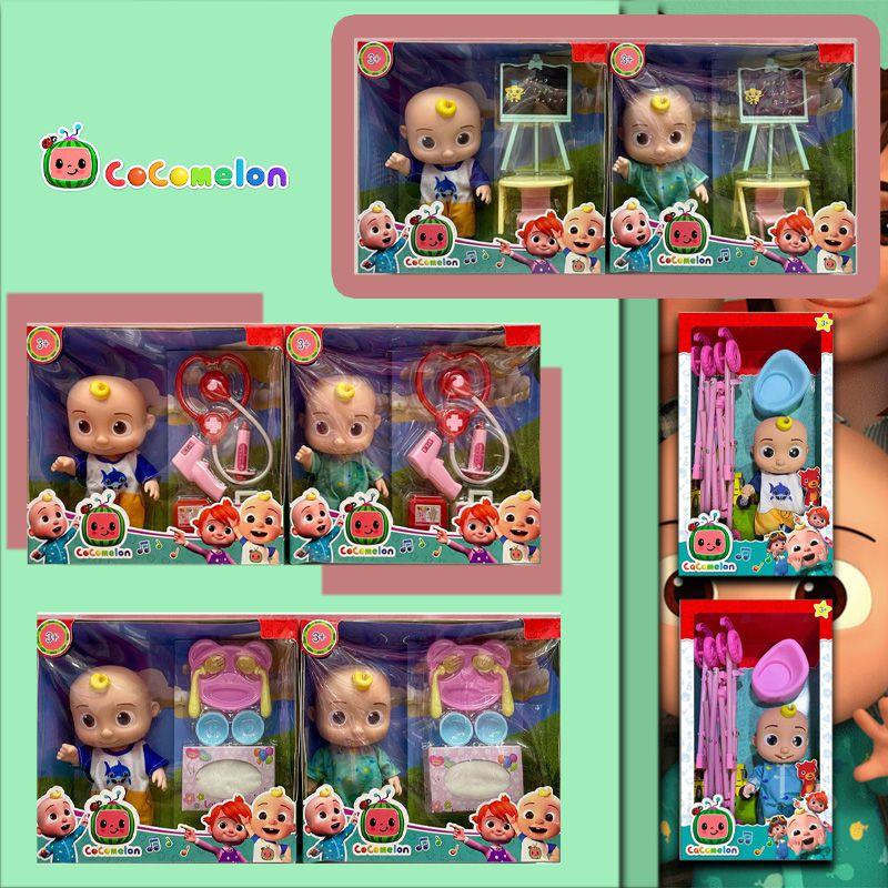 Очаровательная плюшевая кукла Cocomelon Baby Jj с музыкальной шкатулкой для интерактивной игры