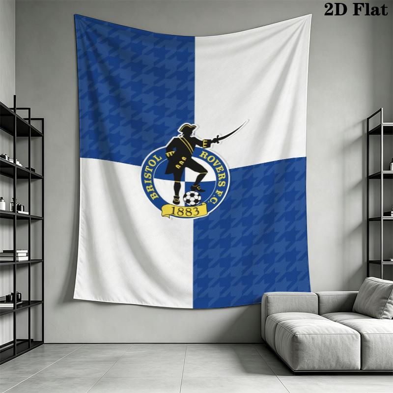 Bristol Rovers fc Wall Tapestry Aesthetic Wall Hanging Printed Fabric Blanket Decorative Tapestries for Bedroom Living Room Home Decor