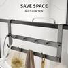 Hooks Over The Door Bathroom Organizer Rack Durable Doors Back Hanging Row Hook Holder Coat Hat Towels Hanger Kitchen Hooks Rack