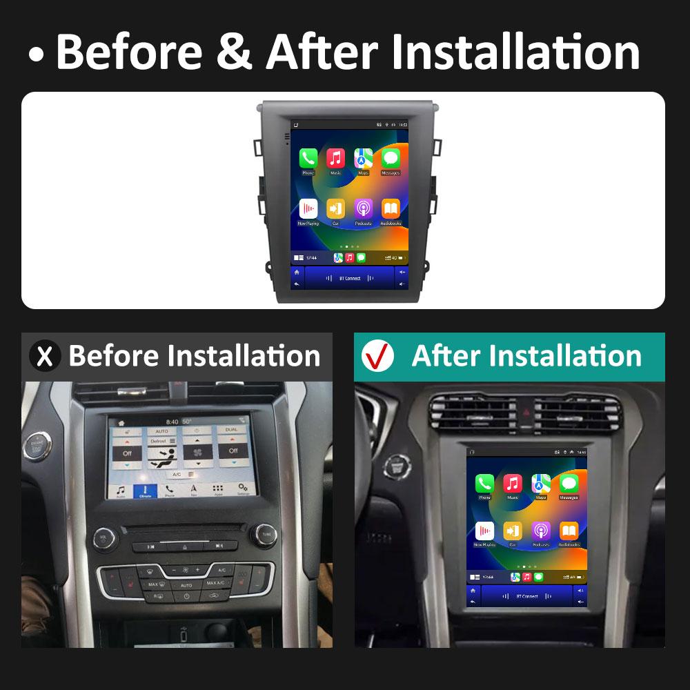 Смарт-система Android 14 для Ford Mondeo Fusion MK5 2013 2014 2015 2016 2017 2018 DSP Стерео Автомагнитола Вентилятор охлаждения Сенсорный экран