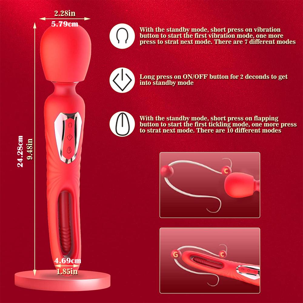 AV Wand Tapping G-Spot Patting Vibrator для женщин Стимулятор клитора Секс-игрушка для женщин Хороший вибратор для взрослых Фаллоимитатор Палочка-массажер для женщин