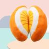 Dog Grinding Toy Orange Voice Bite-resistant Shape Built-in Plush Relieve Soft Touch Boredom Companion Squeeze Elastic Dog Squeak Toy