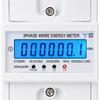 High-precision 3-Phase DIN-Rail Energy Meter LCD Display 4-Wire KWh Meter  Commercial Plaza