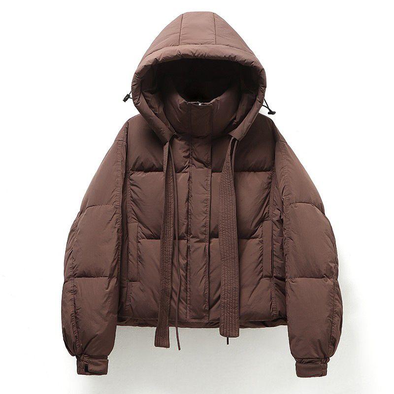 Women's Short Down Jacket Winter Loose White Duck Down Jacket