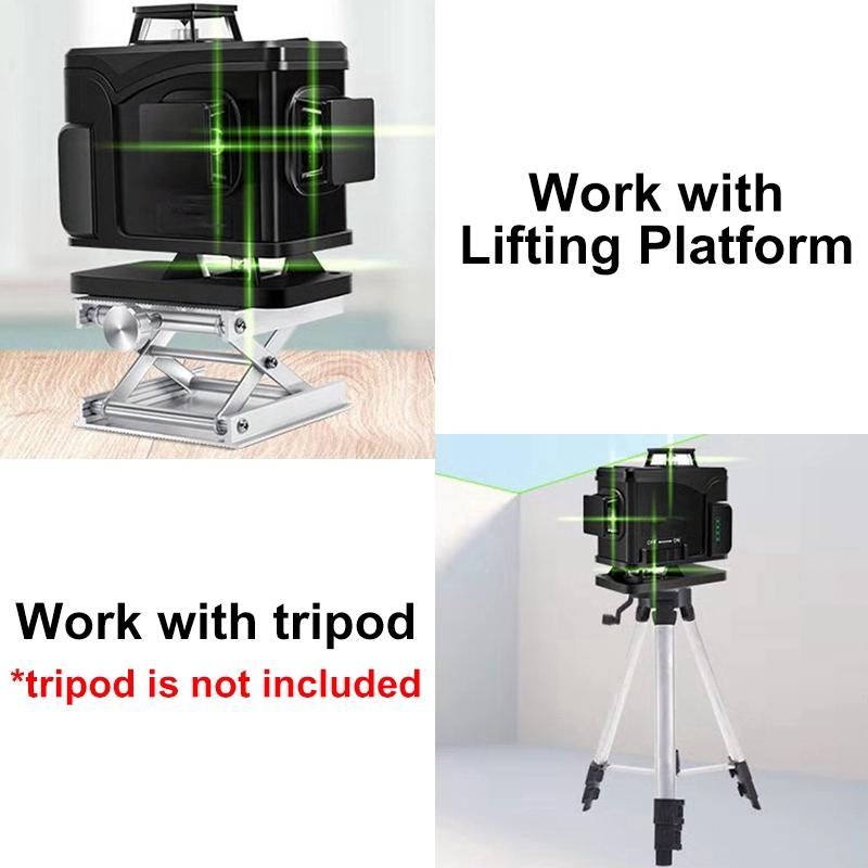 16 Зеленых Линий Лазерный Уровень+Пульт Дистанционного Управления 3D Самовыравнивающийся 360 Горизонтальный И Вертикальный Перекрестный Наружный Мощный Лазер