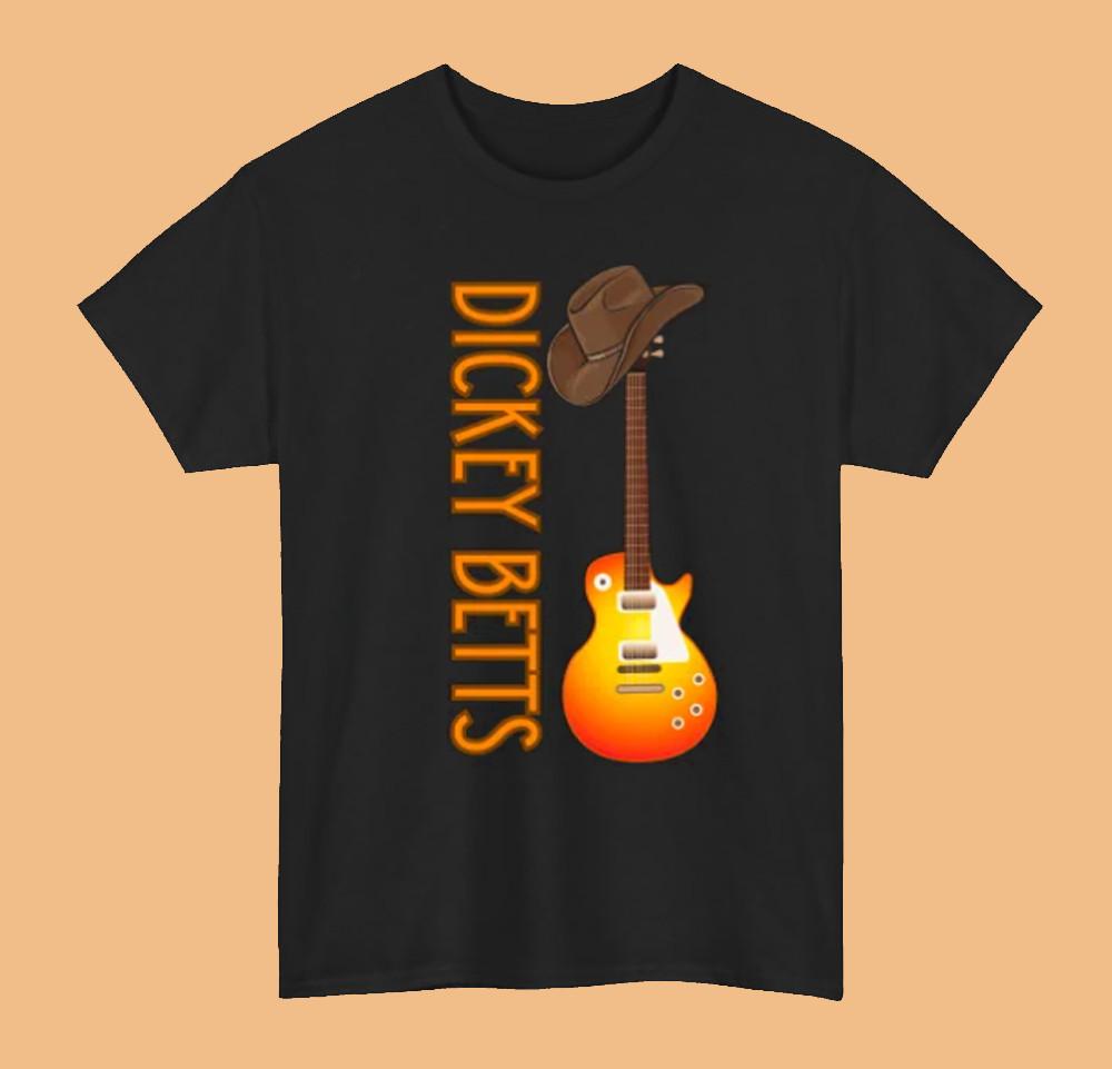 Unisex Cotton T-shirt Retro Dickey Betts Black Cotton 100% Size S-4XL Tee Shirt Unisex PP077