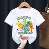 Number 19 Anime Pokemons Tshirts for Boys Girls Pikachu Cartoon Printed Shortsleeved Top Kdis Summer Fashion Cotton Tshirt