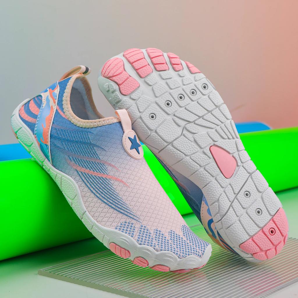 Women's Water Swimming Shoes Rubber Outsole Quick Drying Breathable Men's Swimming Shoes Beach Shoes Casual Exercise Bike