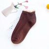 Корейские милые носки для женщин с кружевными оборками, мягкие хлопковые носки для пар студентов