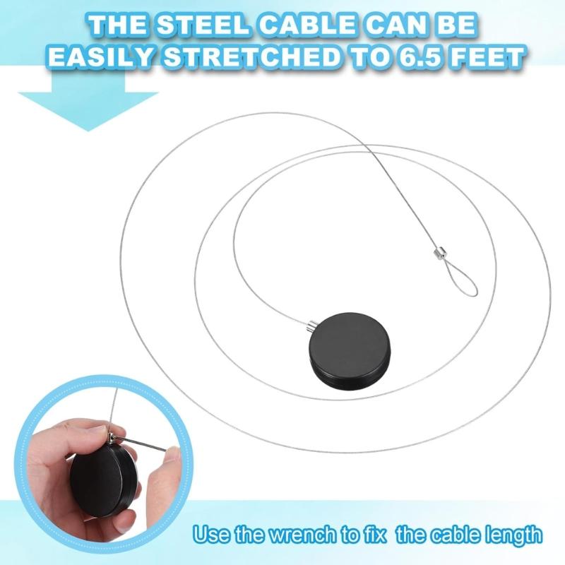 Retractable Remote Organizers Universals Adhesive Backing Fit TV Controllers Reusable Pad for Home Office Use