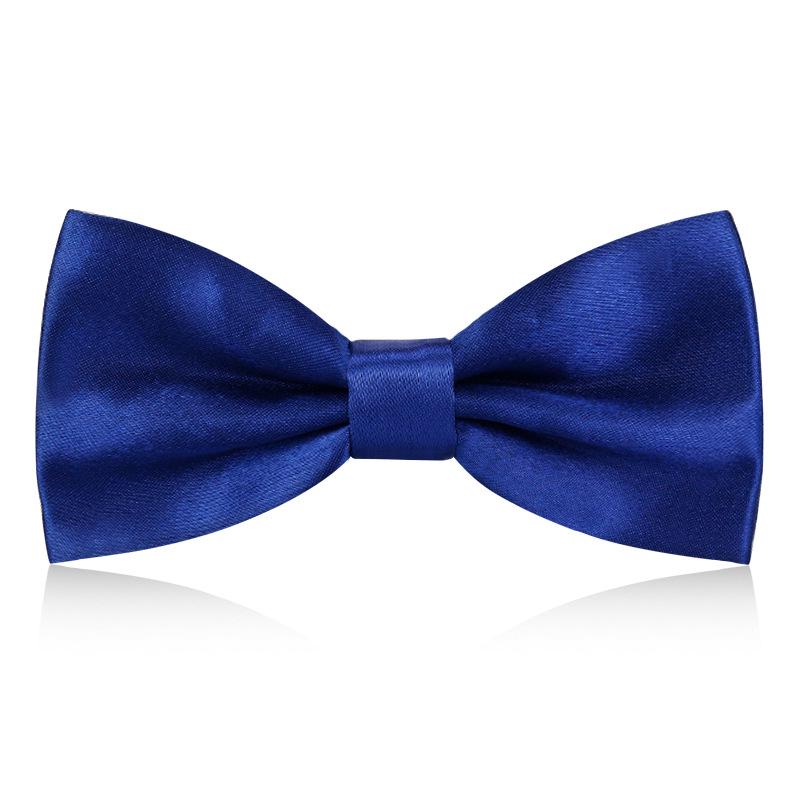 Men's Burgundy & Black Bow Tie for Weddings - British Korean Style