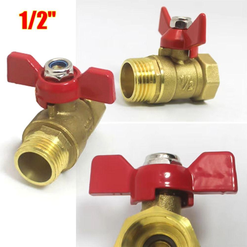 1Pcs Heavy Duty Butterfly Valve Brass Garden Hose Valve New Shut Off Valve