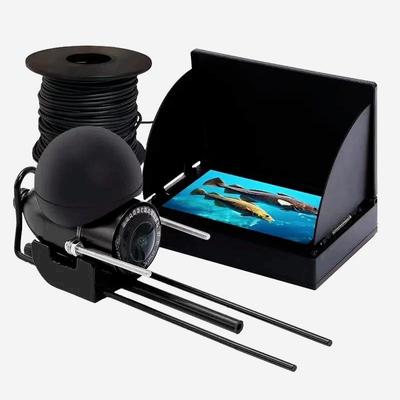 4,3-дюймовая камера для подводной рыбалки, 195 °, широкоугольный инфракрасный эхолот ночного видения HD, 30 м, 1000 ТВЛ, водонепроницаемый видео эхолот