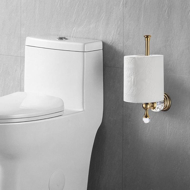 Золотой держатель для бумажного рулона Хрустальный, Хромированный держатель для туалетной бумаги, Хрустальный держатель для туалетной бумаги серебристый настенный