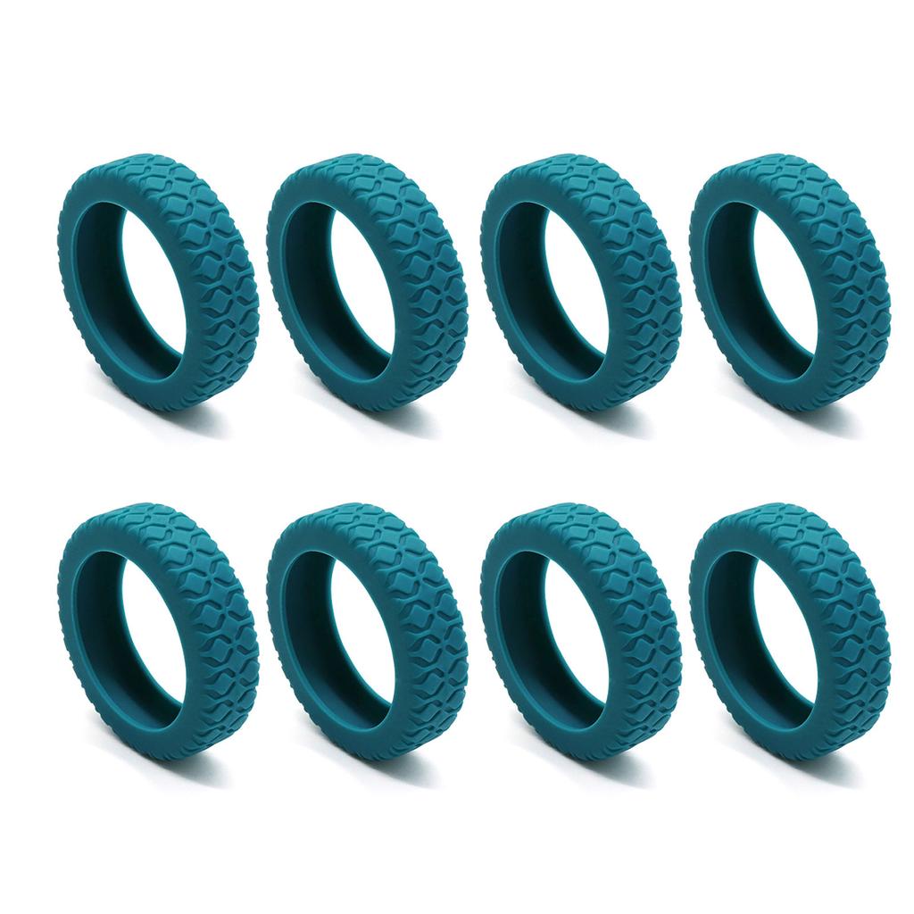 8 шт. Дорожные чемоданы Колесные чехлы Противоскользящие Износостойкие Силиконовые Бесшумные Защитные чехлы для ручной клади Колесная втулка