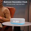 RGB Цифровой будильник Ночник Отображение температуры Bluetooth-совместимый динамик Быстрая зарядка 15 Вт