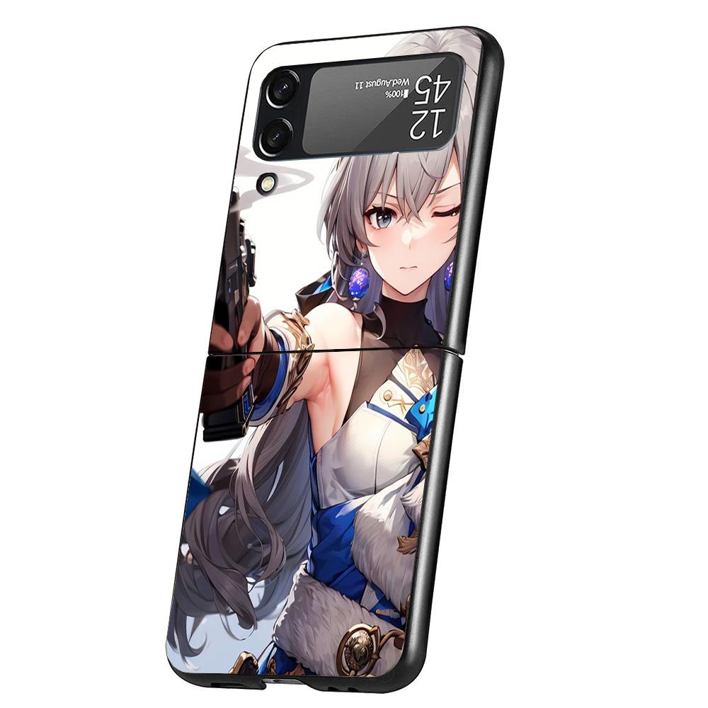 Чехол для телефона Honkai Star Rail Броня Ранд для Samsung Galaxy Z Flip 7 6 5 4 3 5G Flip7 Flip6 Flip5 Flip4 Flip3 Черный Fundas