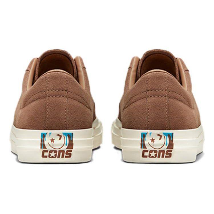 Converse Кеды для скейтборда One Star Pro Ретро Нескользящие Прочные Низкие Унисекс Коричневые A02319C