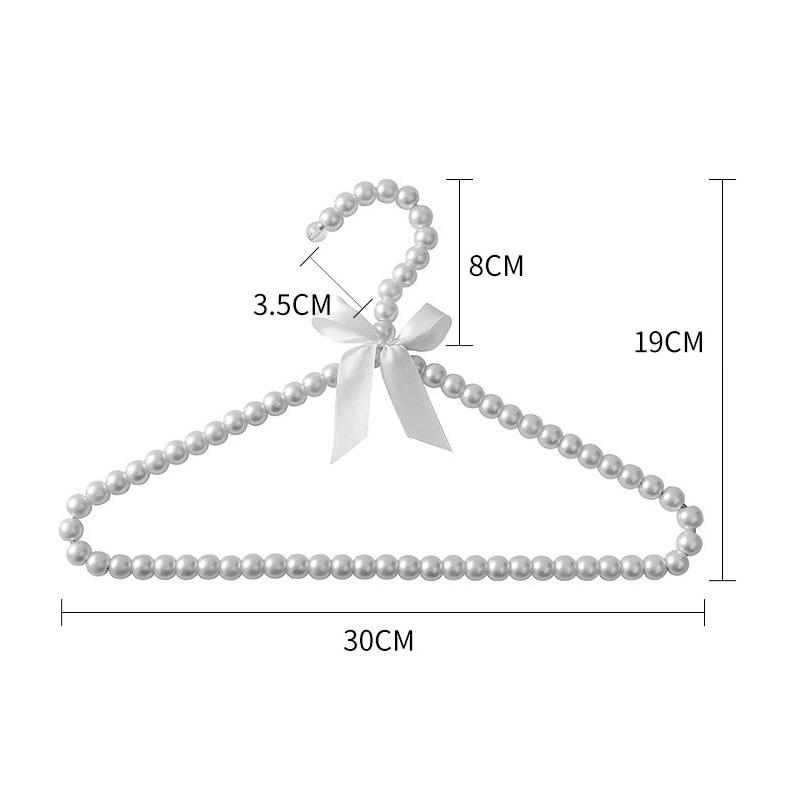 1/2 шт. вешалки для одежды с жемчужными бусинами, элегантная вешалка для свадебных платьев и брюк, органайзер для хранения пальто в шкафу, стандартные вешалки