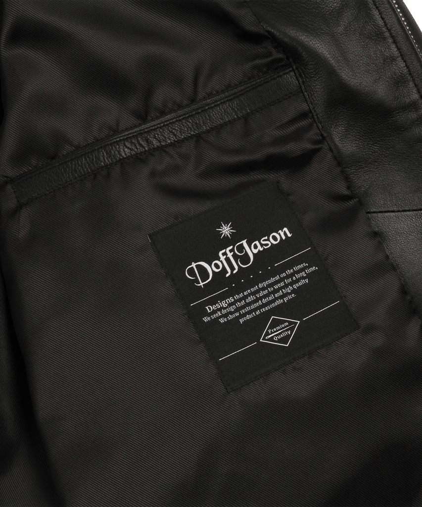 Doffjason Oversized Lambskin Bomber Jumper