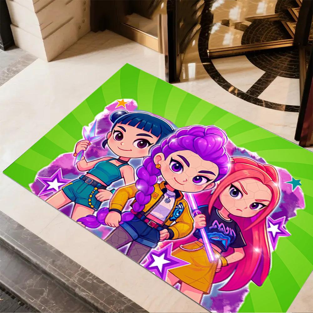 Stars Friends Night Floor Rug Office Rug Design for Hallway Bedrooms Foyer Study room Anti-slip Rug Decorate Offices Perfect Gift for Women/Men