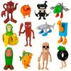 Figures of Bombardiro Crocodilo, Tung Tung Tung Sahur, Tralaleo Tralala and Others. Italian Brainrot 12 Pcs 4.5-8.5 Cm