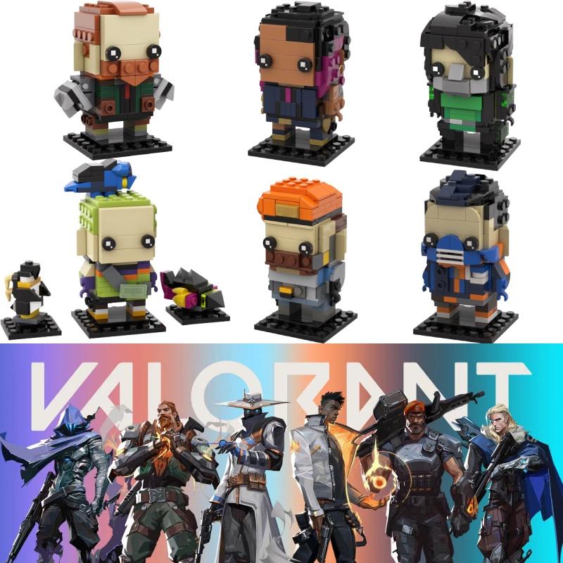 Gobricks Moc Valorant Контракт Голова Миниатюрная Фигурка Сборная Игрушка