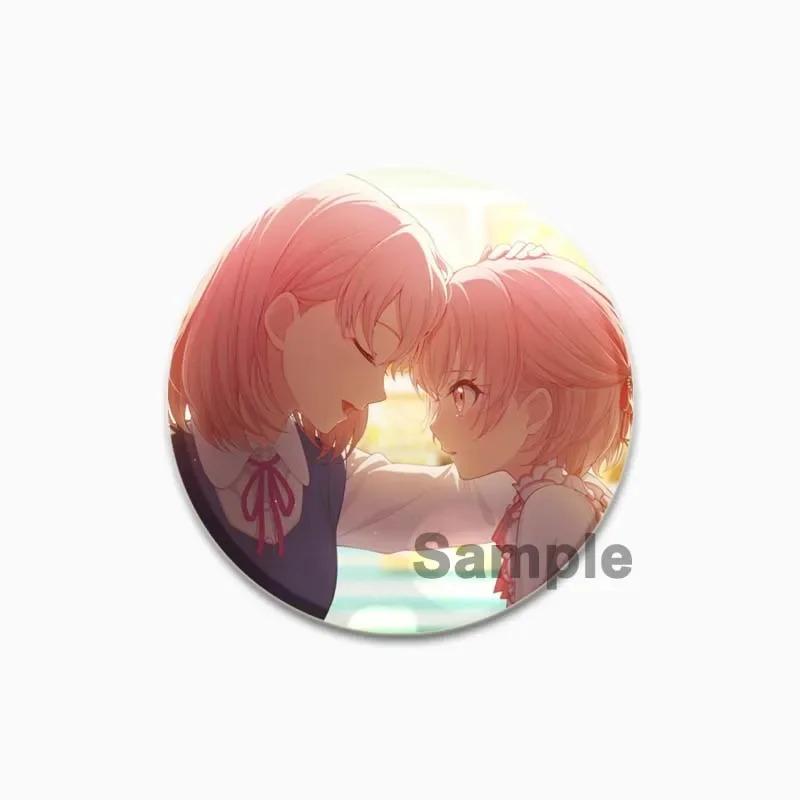 32/44/58 мм Акияма Мизуки мультфильм милые броши ручной работы круглый пластиковый значок аниме ювелирные изделия эмалированные булавки для рюкзака одежда шляпа