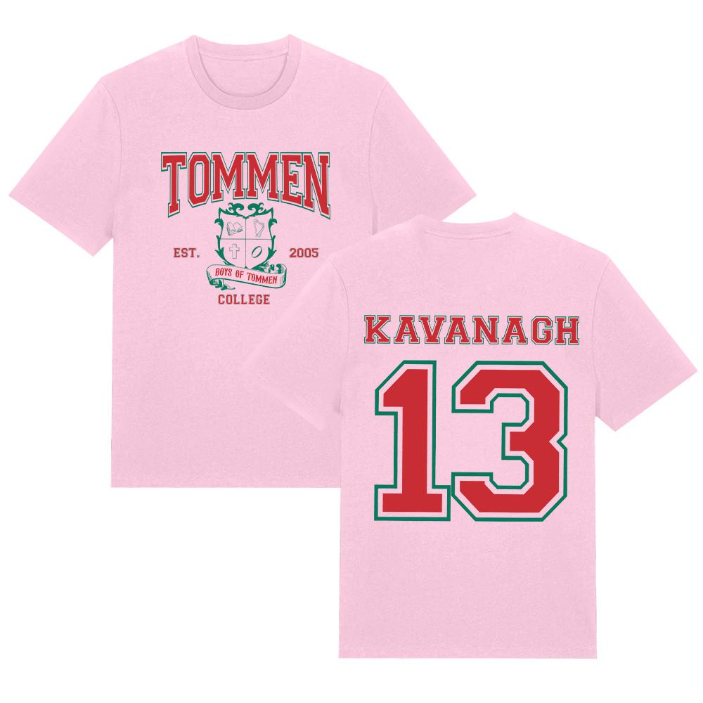 Футболки Tommen College Kavanagh 13 Подарок для книголюба Высококачественная футболка из чистого хлопка Унисекс Повседневная одежда