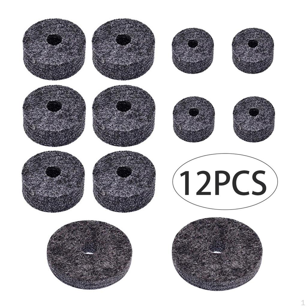 12 шт. фетровая шайба для тарелок, войлочные подушечки, прочные нескользящие сменные рукава для оборудования