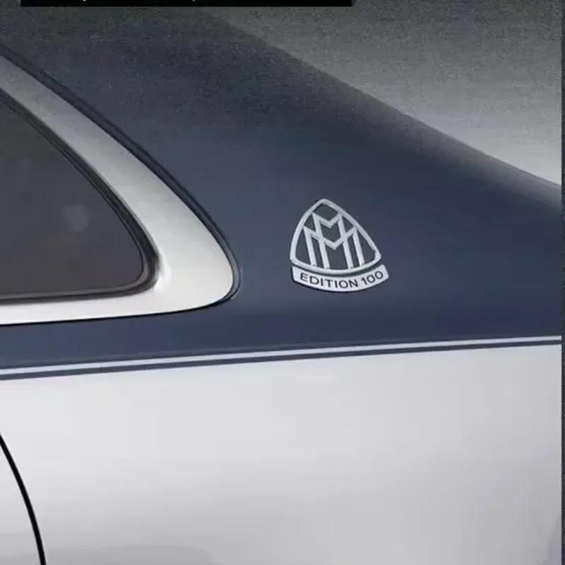 1 шт. 3D ABS Maybach EDITION 100 Боковой значок Автомобиль GLS GLE S500 наклейка Задний бампер задняя дверь багажник наклейка Стайлинг Аксессуары1