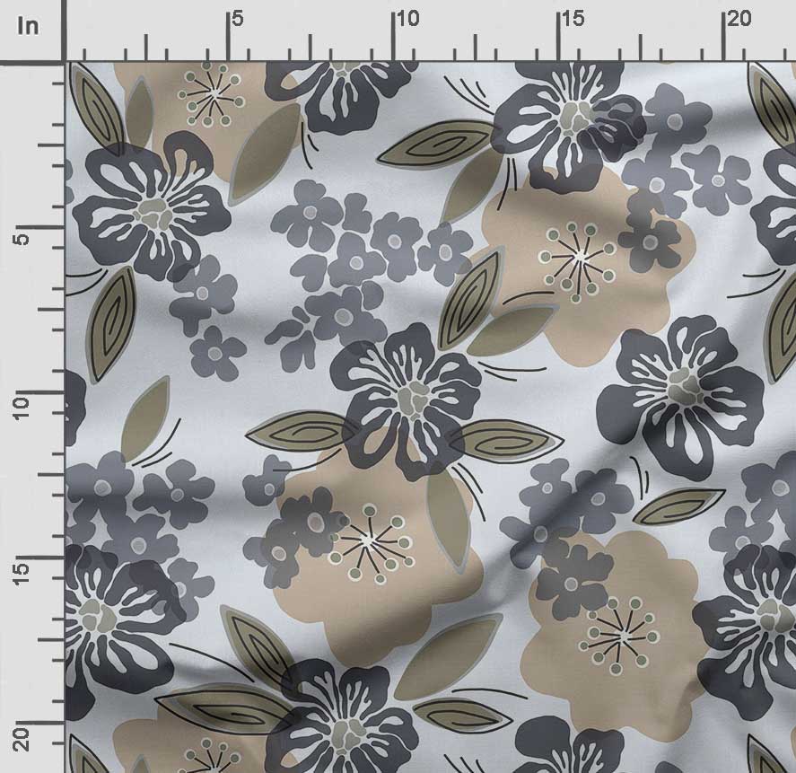 Soimoi Ткань для квилтинга из хлопкового батиста с цветочным принтом, продаваемая во дворе — швейные принадлежности для хлопчатобумажной ткани средней плотности шириной 42 дюйма