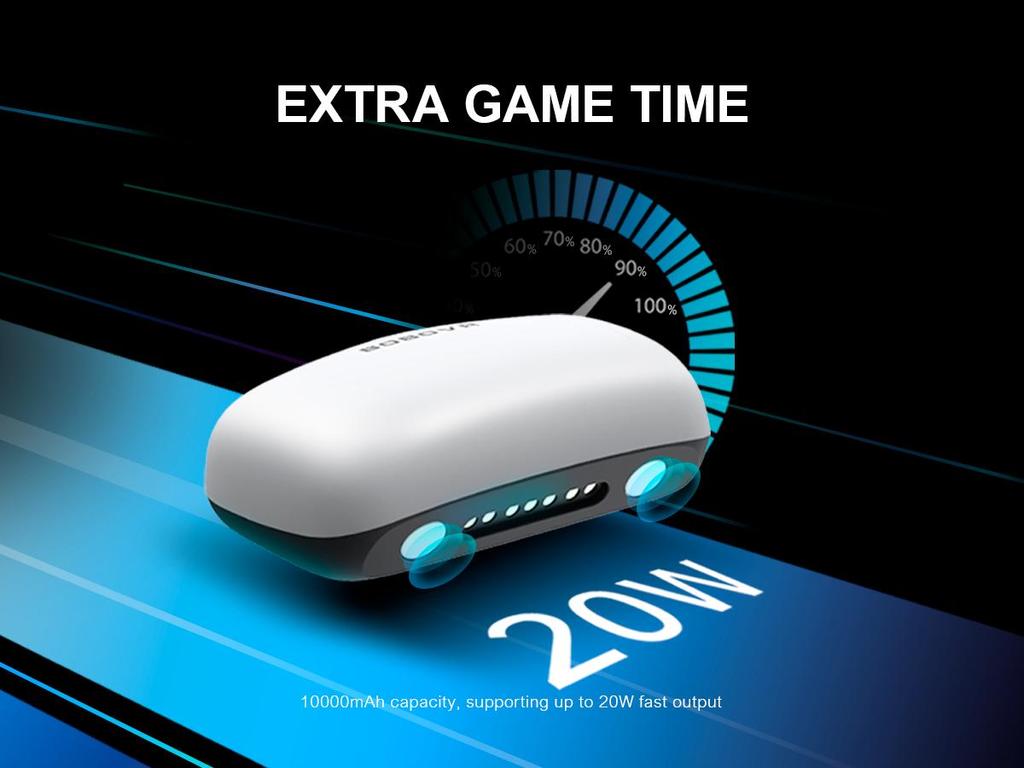 BOBOVR Аккумуляторные блоки B100 для ремешка на голову M1/M2/M3 Аккумулятор емкостью 10 000 мАч удваивает емкость аккумулятора для оголовья M3 PRO