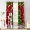 Рождественская елка Снежинка Сосновая ветка Снеговик Конфеты Плотные Шторы Для Гостиной Спальни Оконные Шторы Шторы