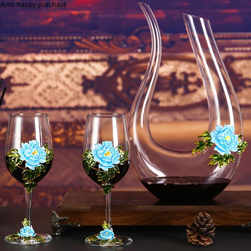 Бокал для красного вина, набор бокалов, хрустальный бокал, винный графин, фляга, диспенсер для вина, барная посуда, наборы для вина, изысканные подарки