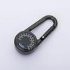Metal Two-sided Mini Compass Thermometer Carabiner Multifunctional Compasses Hiking Hook Buckle Outdoor Survival Tool