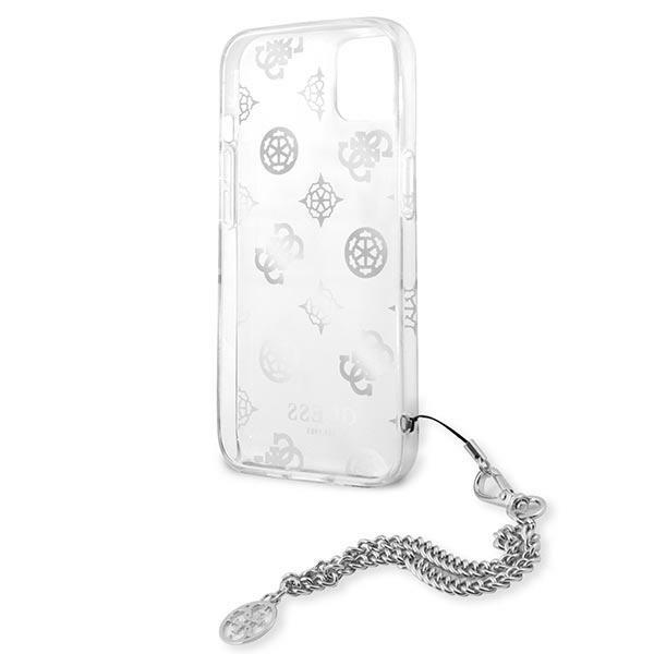 Guess Guhcp13Skspesi Iphone 13 Mini 5,4 Srebrny/Silver Hardcase Kolekcja Peony Chain