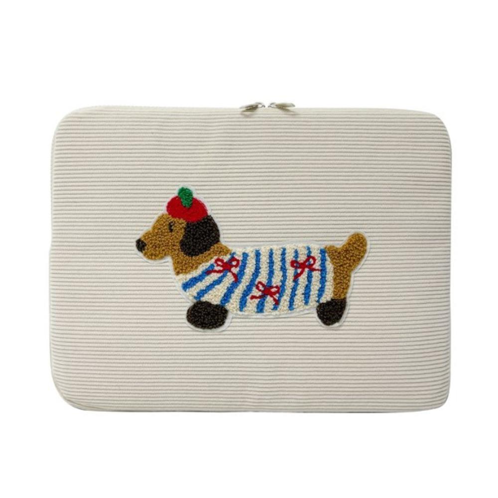 Cartoon Dog Laptop Sleeve Bag Sweet Girl Computer Bag Tablet Sleeve Bag File Package