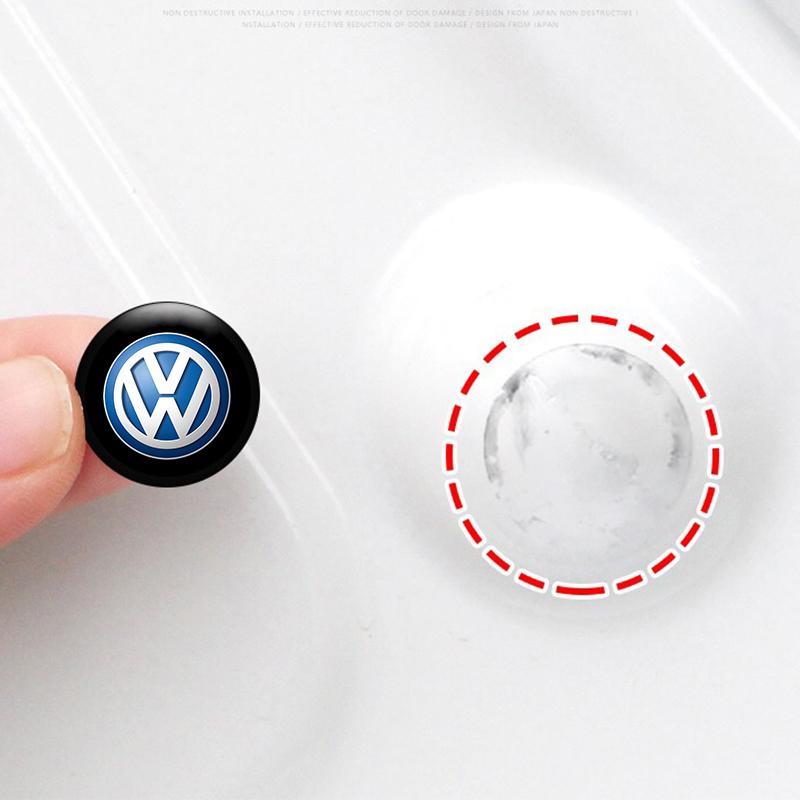 VW Car Door Shock Absorber Self Adhesive Collision Avoidance Soundproof Seal Sticker For Volkswagen VW Polo GTI Tiguan PASSAT