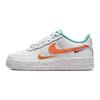 Детские кроссовки Air Force 1 LV8 GS Leap High Белый, бирюзовый, безопасный оранжевый FD4626-181