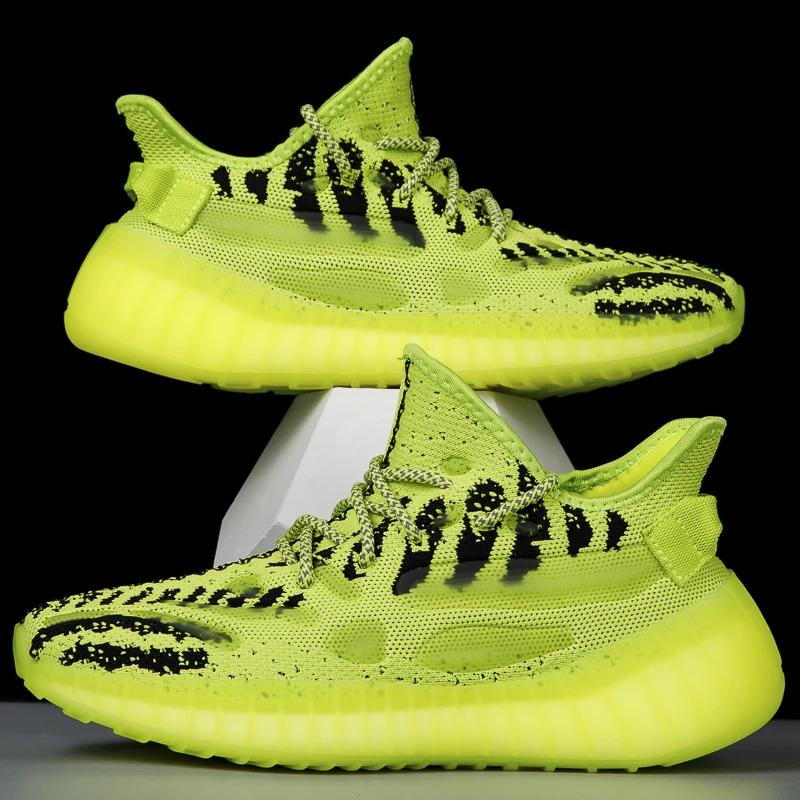 New Sneakers Men Shoes Mesh Breathable Male Trainers Street Trend Platform Walking Shoes For Men Light Sports Running Shoes