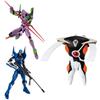 Bandai EVA-FRAME-DX02: Жевательная резинка с игрушкой Neon Genesis Evangelion [Набор из 3 штук]