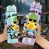 1PC I'm Just Here For The Chicks Funny Print 750ml Color Plastic Sports Water Bottle Leakproof Flip Straw Lid Suitable for Sports Office Home Use
