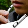 Титановый свисток высокой громкости Аварийный инструмент для выживания с шейным шнурком Ультралегкий для пешего туризма, кемпинга, приключений на природе EDC