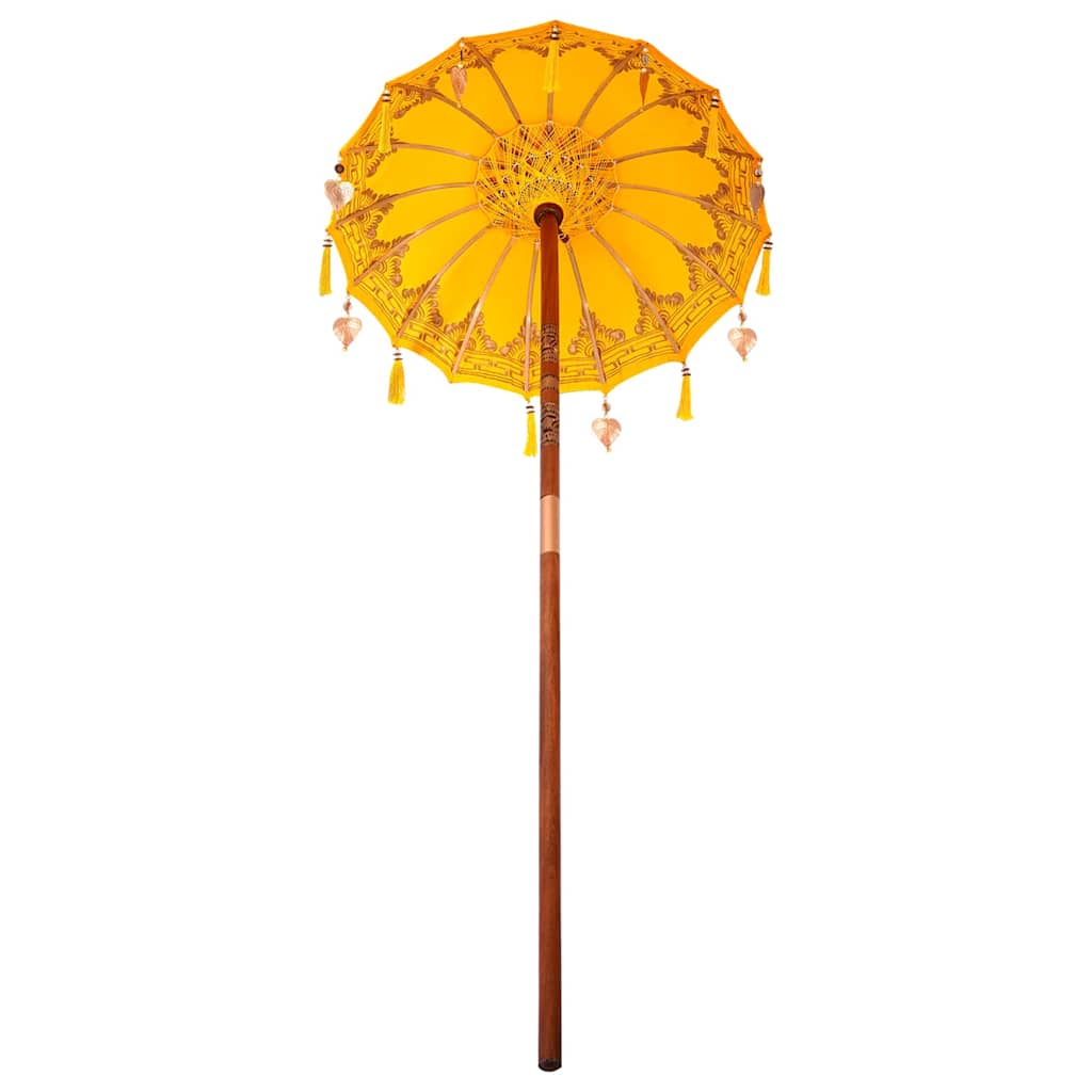 Balinese Parasol Yellow 125 x 125 x 260 cm
