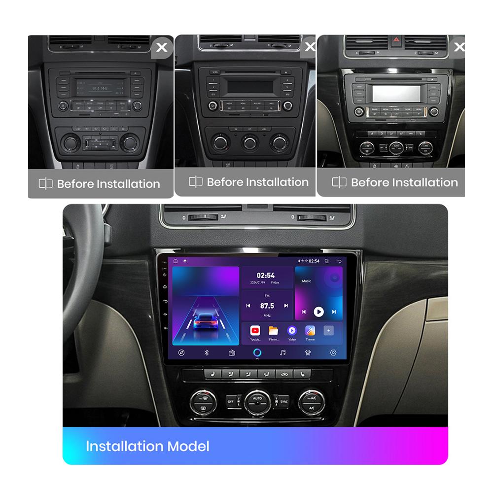 Android Car Radio For Skoda Yeti 2009-2018 Multimedia Player Head Unit Stereo GPS Navigation BT WIFI 1+16GB