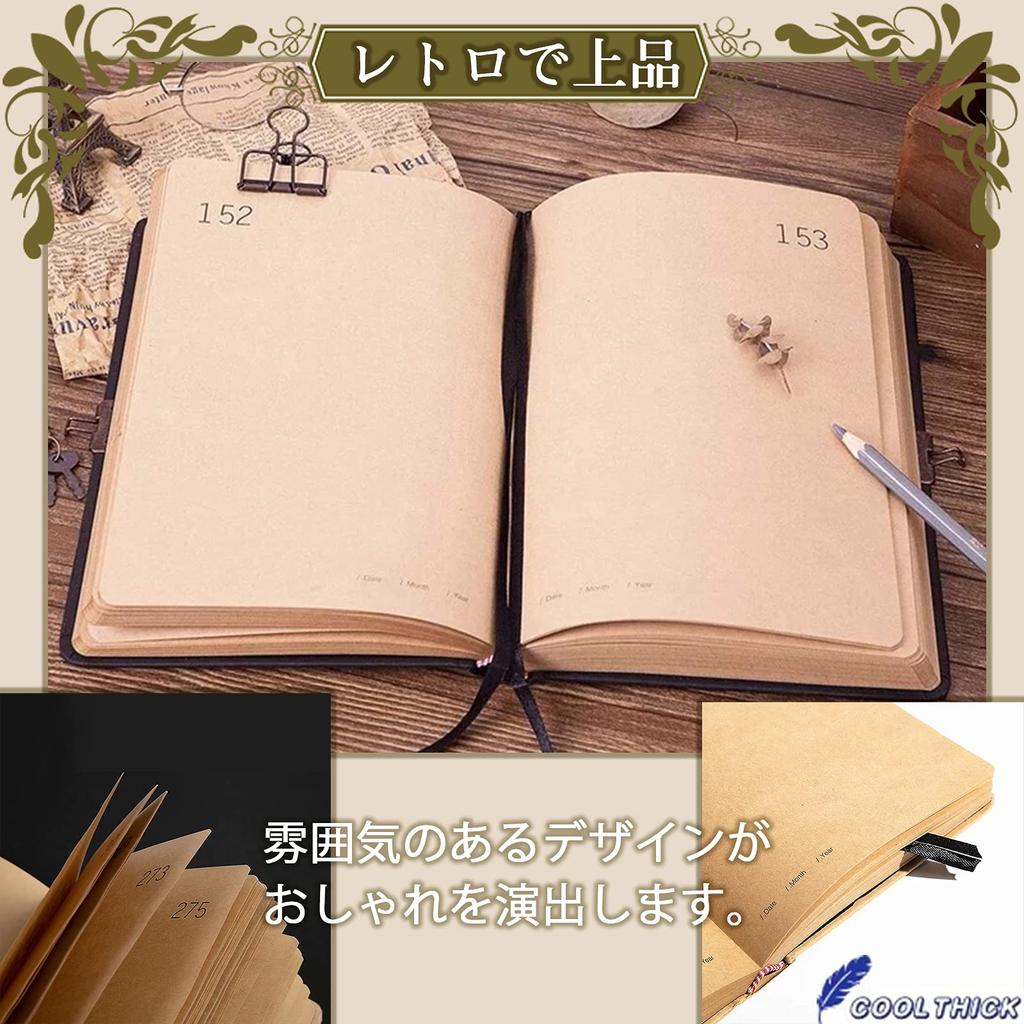 COOLTHICK Дневник, Планировщик, Блокнот, Блокнот с замком, Бизнес-замок, 365 дней (черный)